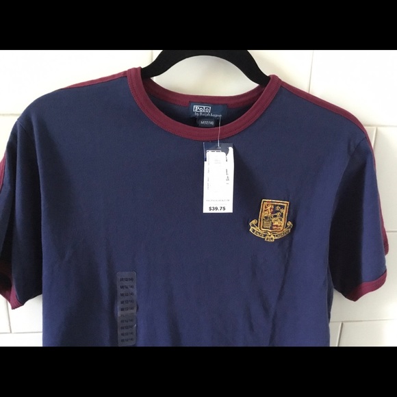 Polo by Ralph Lauren T Shirt w/ Crest M 12/14 New with Tag - Picture 2 of 3